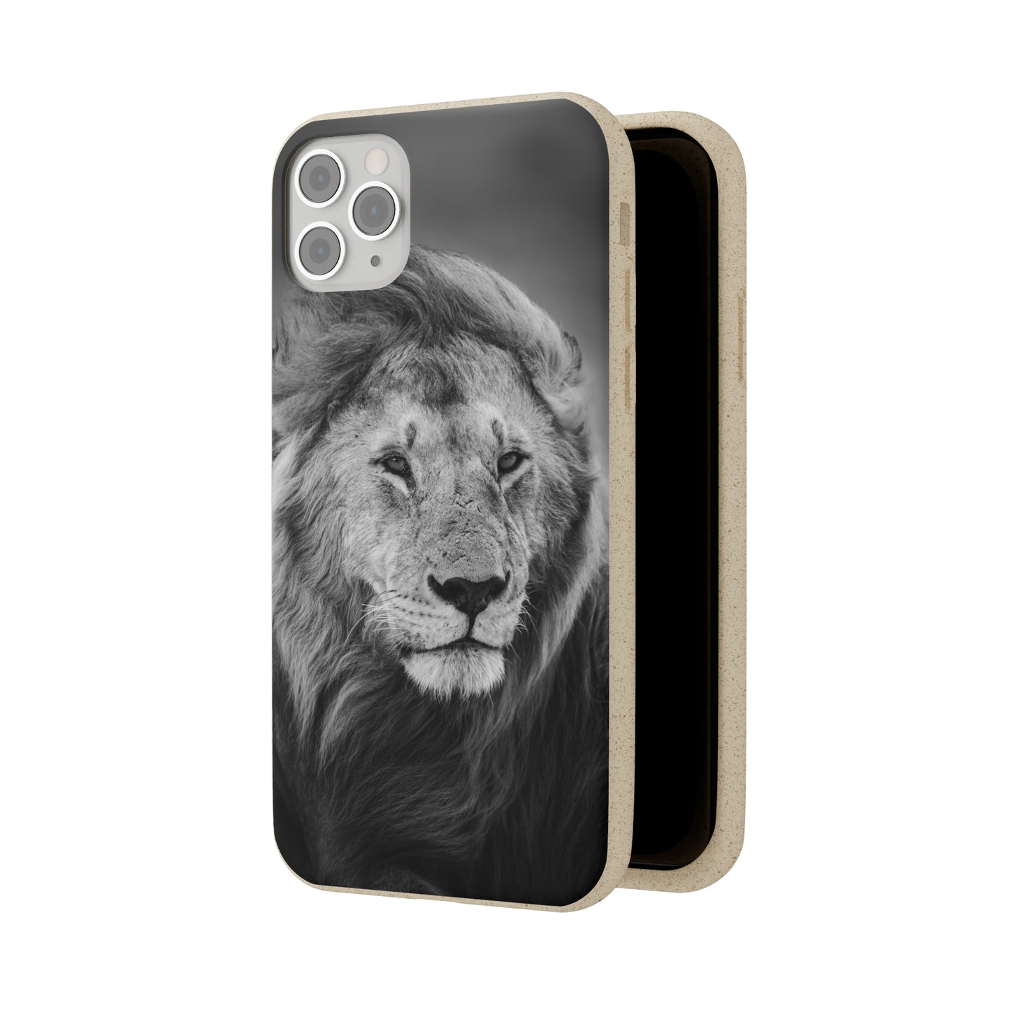 Majestic Monochrome Lion - Biodegradable Cases