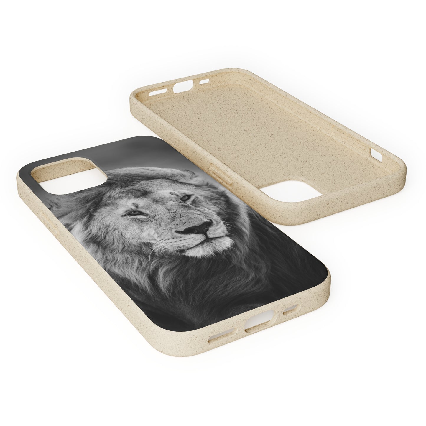 Majestic Monochrome Lion - Biodegradable Cases