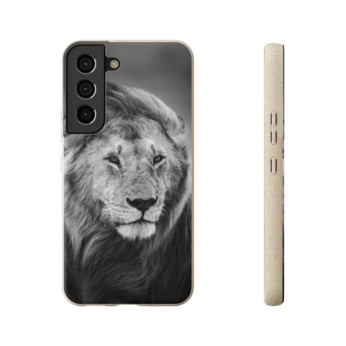 Majestic Monochrome Lion - Biodegradable Cases