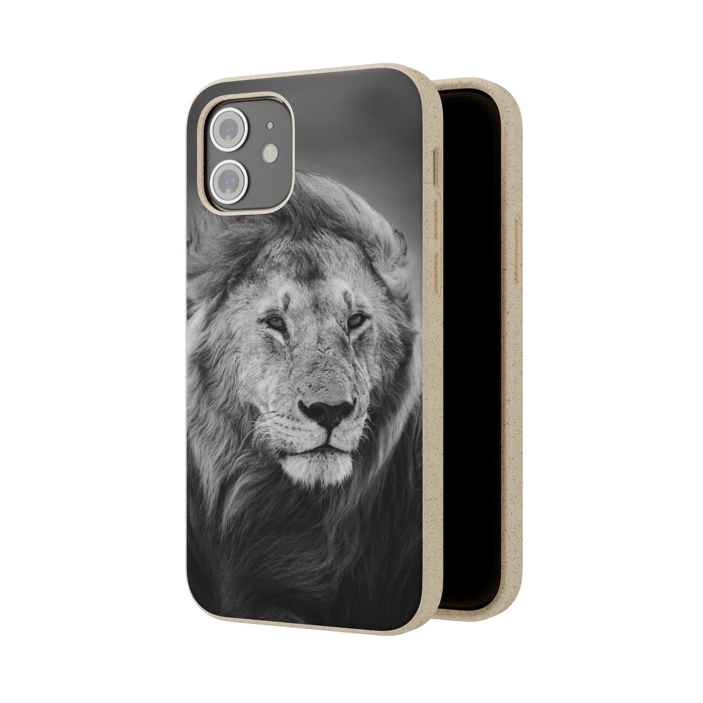 Majestic Monochrome Lion - Biodegradable Cases